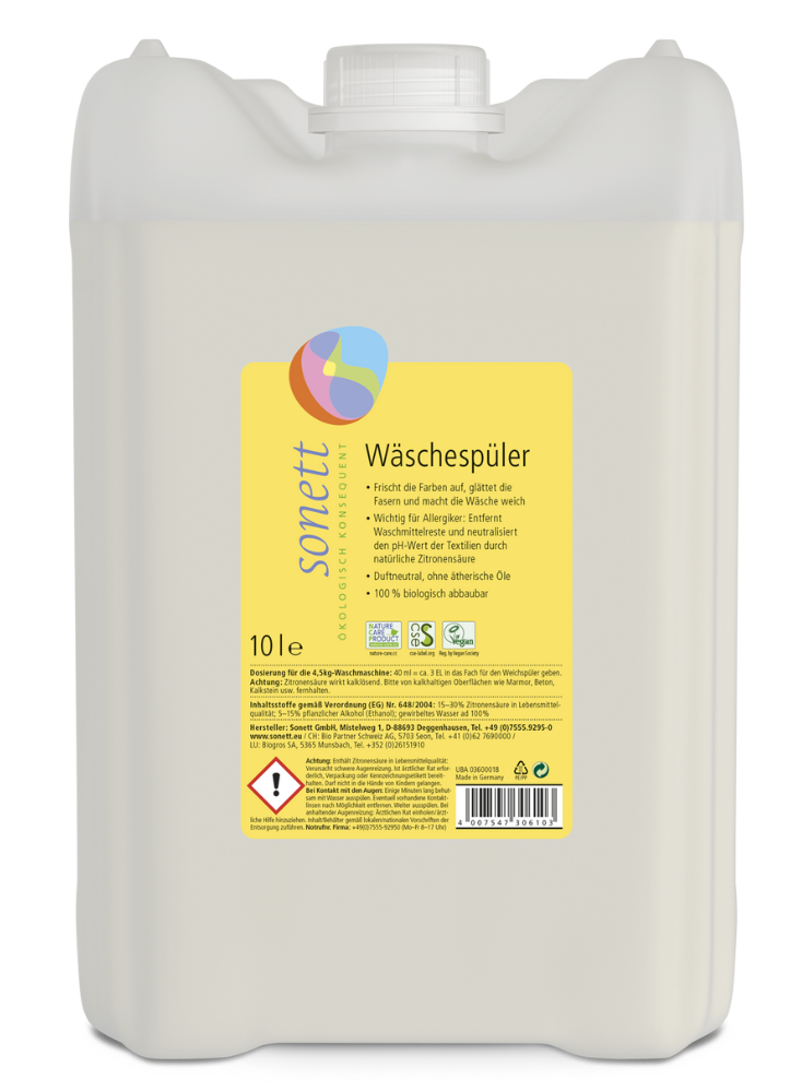 Solutie pentru clatirea rufelor ecologica 10l Sonett Solutie pentru clatirea rufelor ecologica 10l Sonett