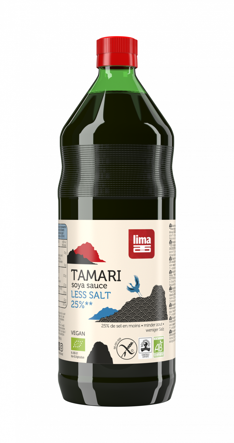 Sos De Soia Tamari Cu Continut Redus De Sare Eco 250ml Lima Sos De Soia Tamari Cu Continut Redus De Sare Eco 250ml Lima