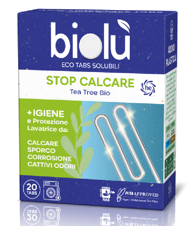 Tablete anticalcar cu tea tree ecologice 20 bucati 47.5g Biolu Tablete anticalcar cu tea tree ecologice 20 bucati 47.5g Biolu