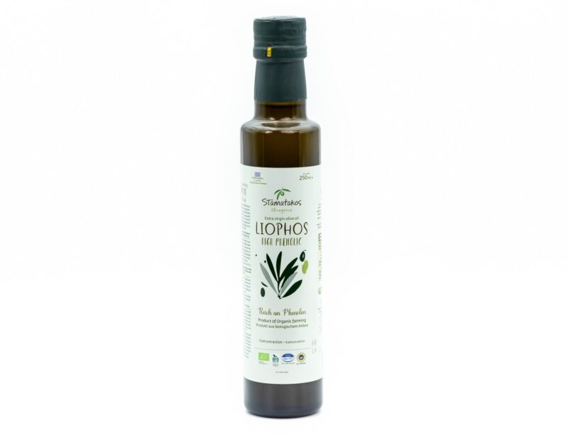 Ulei de masline extravirgin Liophos High Phenolic eco 250ml Stamatakos
