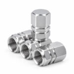 Set 4 Capace Hexagonale Decorative pentru Valva Auto Set 4 Capace Hexagonale Decorative pentru Valva Auto